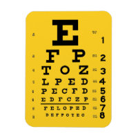 Science is Cool: Retro Eye Chart Ophthalmology