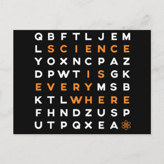 Science is Everywhere postcard