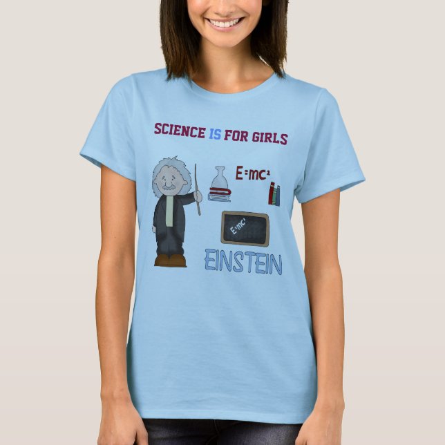 Science IS For Girls, Science Is Fun, Gilr Science T-Shirt (Front)