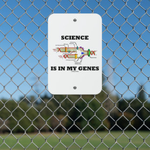 Science Is In My Genes Biology DNA Replication Metal Sign