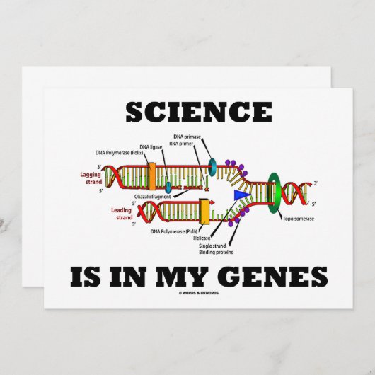 Science Is In My Genes (DNA Replication) (Front/Back)