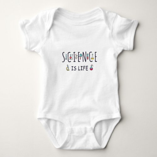 Science is life baby bodysuit