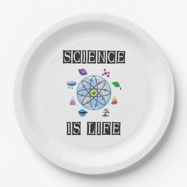 Science is life paper plates (Front)