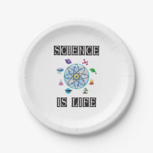 Science is life paper plates