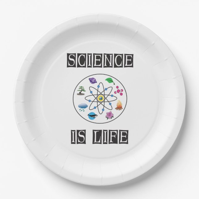 Science is life paper plates (Front)
