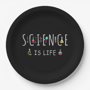 Science is life paper plates