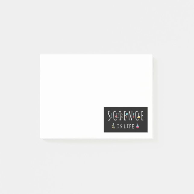 Science is life post-it notes (Front)