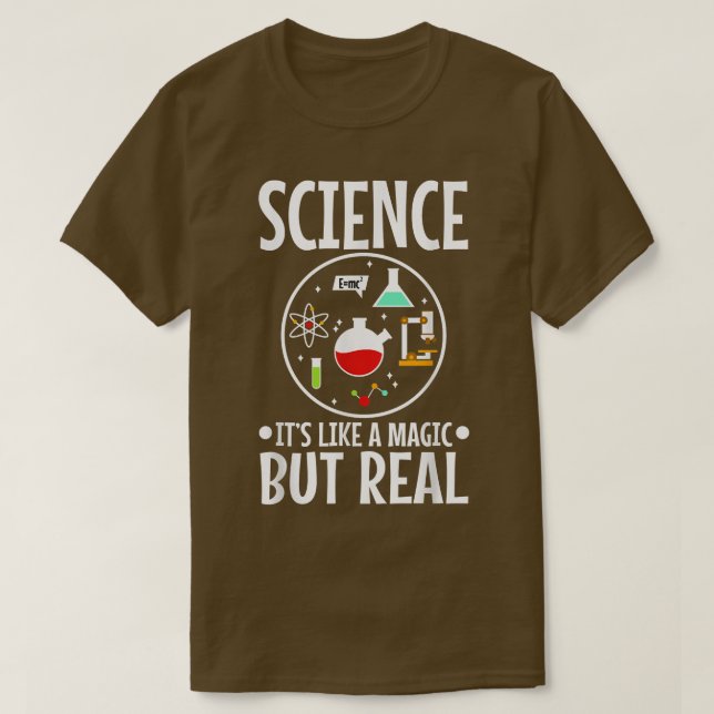 Science is like magic but real, chemistry 1973 T-Shirt (Design Front)