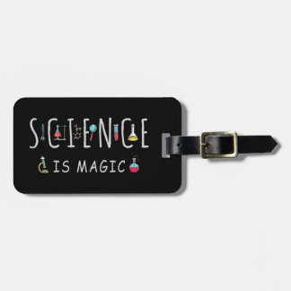 Science is magic luggage tag