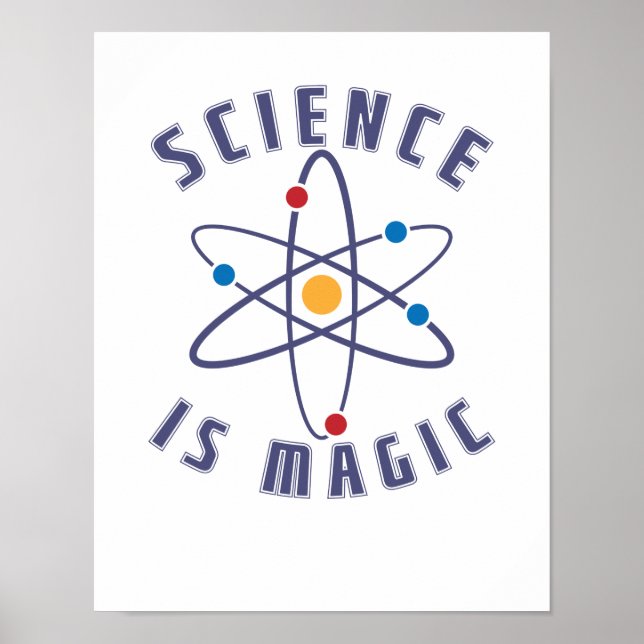 Science Is Magic Nerd Poster (Front)