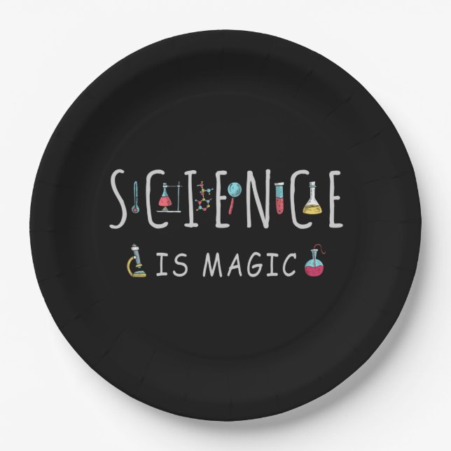 Science is magic paper plates (Front)