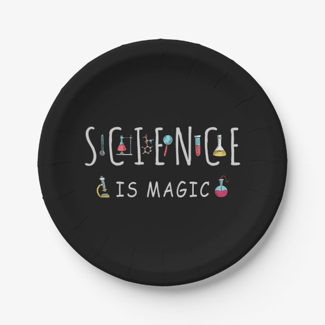 Science is magic paper plates (Front)