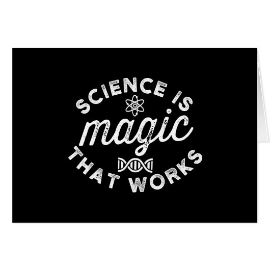 SCIENCE IS MAGIC THAT WORKS CARDS (Front Horizontal)