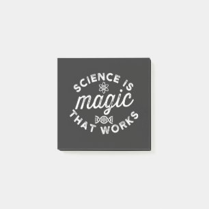 SCIENCE IS MAGIC THAT WORKS POST-IT NOTES