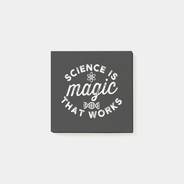 SCIENCE IS MAGIC THAT WORKS POST-IT NOTES (Front)