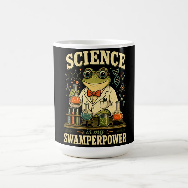 Science is My Swamperpower Frog Scientist Coffee Mug (Center)