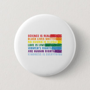 Science Is Real Black Lives Matter Button