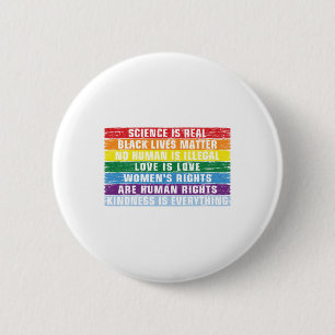 Science Is Real Black Lives Matter Button