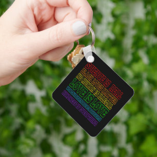 Science is Real Black Lives Matter Keychain