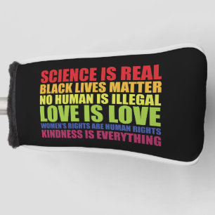 Science Is Real Black Lives Matter LGBT Pride Golf Head Cover