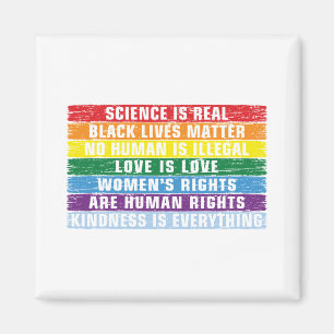 Science Is Real Black Lives Matter Magnet