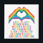 science is real - black Lives Matter Magnet<br><div class="desc">science is real - black Lives Matter</div>