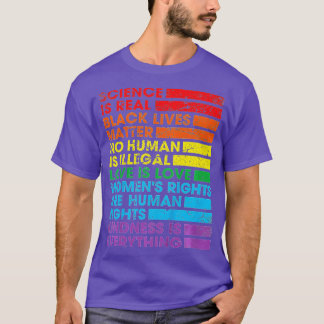 Science is Real Black Lives Matter Pride Month (36 T-Shirt