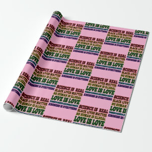 Science is Real Black Lives Matter Wrapping Paper