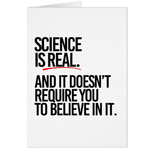 SCIENCE IS REAL CARDS (Front)