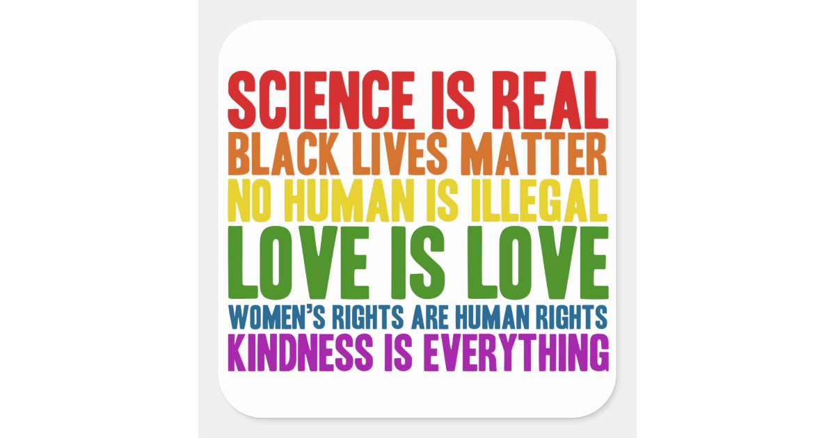 Black Lives Matter Kindness Stickers