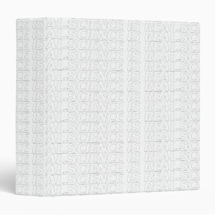 Science is real modern outline typography pattern 3 ring binder