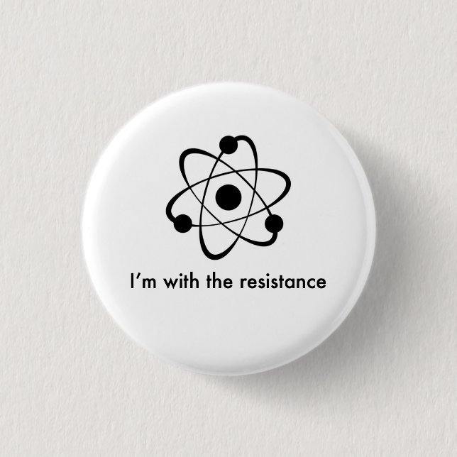 Science is real pinback button (Front)