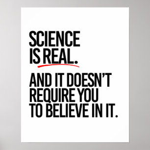 SCIENCE IS REAL POSTER