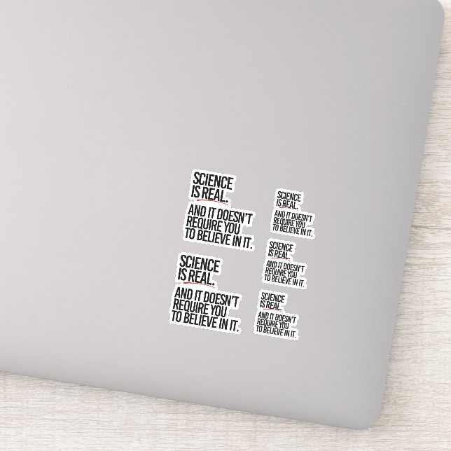 SCIENCE IS REAL STICKER (Detail)