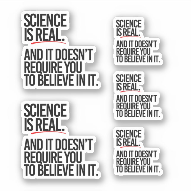 SCIENCE IS REAL STICKER (Front)