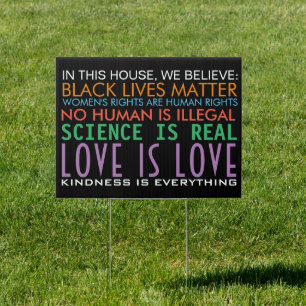 Science Is Real Yard Sign