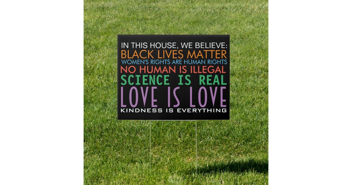 Science Lawn Sign Science Is Real Yard Sign | Zazzle