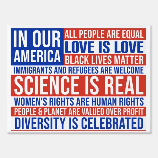 Science is real yard signs Zazzle