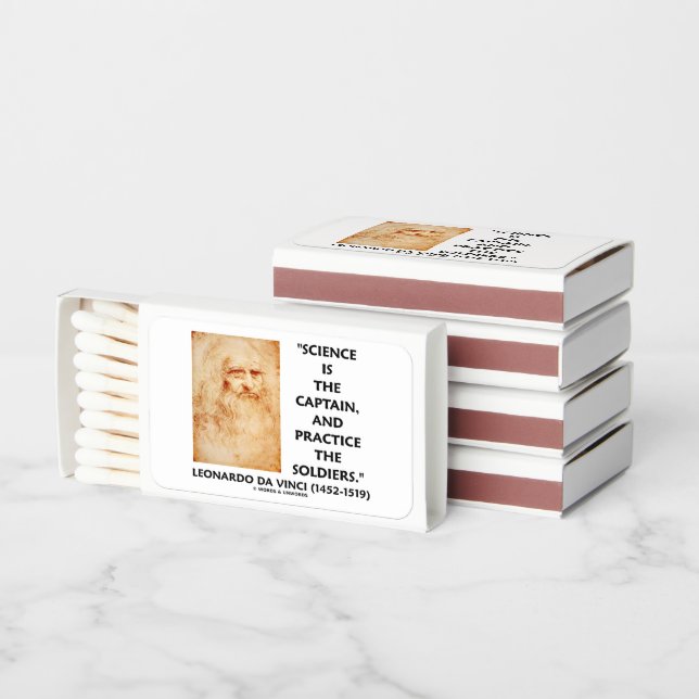 Science Is The Captain Practice Soldiers da Vinci Matchboxes (Stacked)