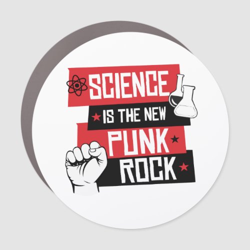 SCIENCE IS THE NEW PUNK ROCK CAR MAGNET