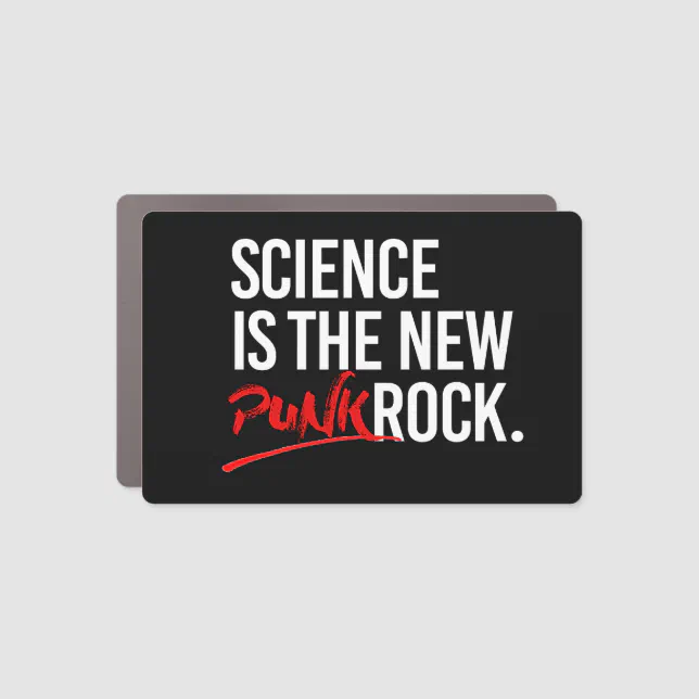 Science Punk Rocker Science is the new punk rock car magnet | Zazzle