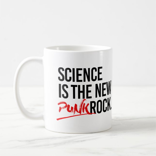 Science is the new punk rock coffee mug (Left)