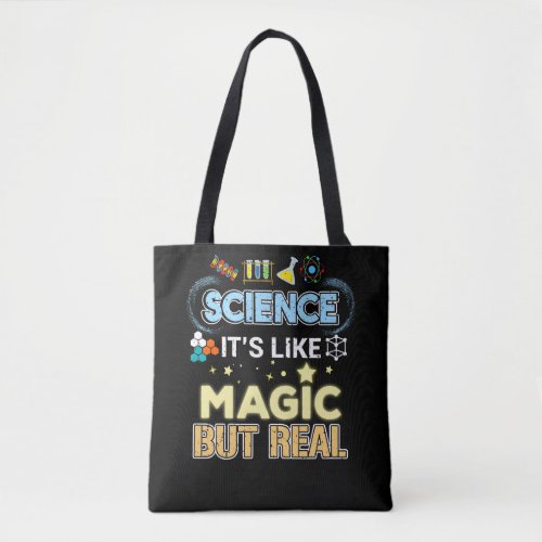 Science Its Like Magic But Real Cute Scientist Tote Bag