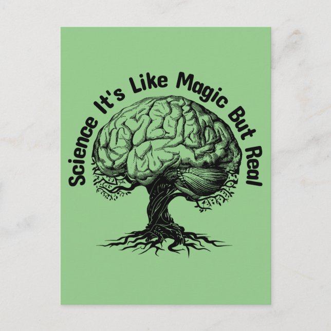 science it's like magic but real postcard (Front)