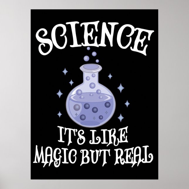 Science - It's Like Magic But Real Poster (Front)