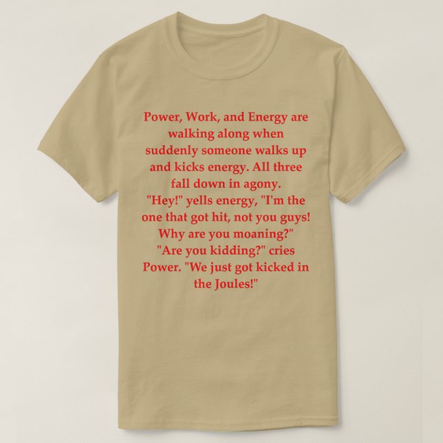 Science Joke 22 T-Shirt (Design Front)