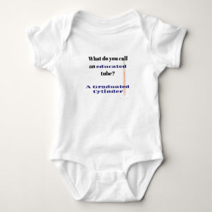 Science Joke Dad Joke Graduated Cylinder Baby Bodysuit