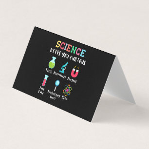 Science keeps you curious business card