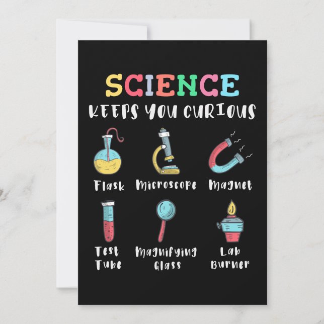 Science keeps you curious invitation (Front)