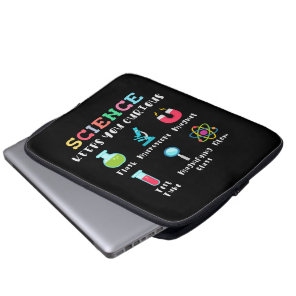 Science keeps you curious laptop sleeve